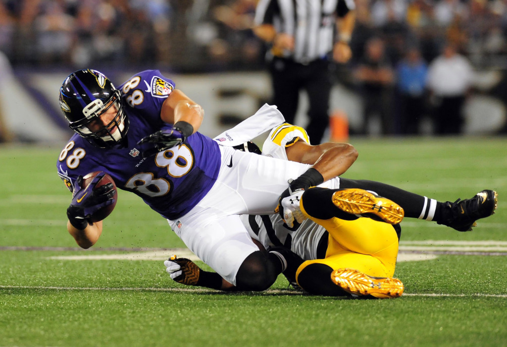 Ravens release TE Dennis Pitta after third hip injury