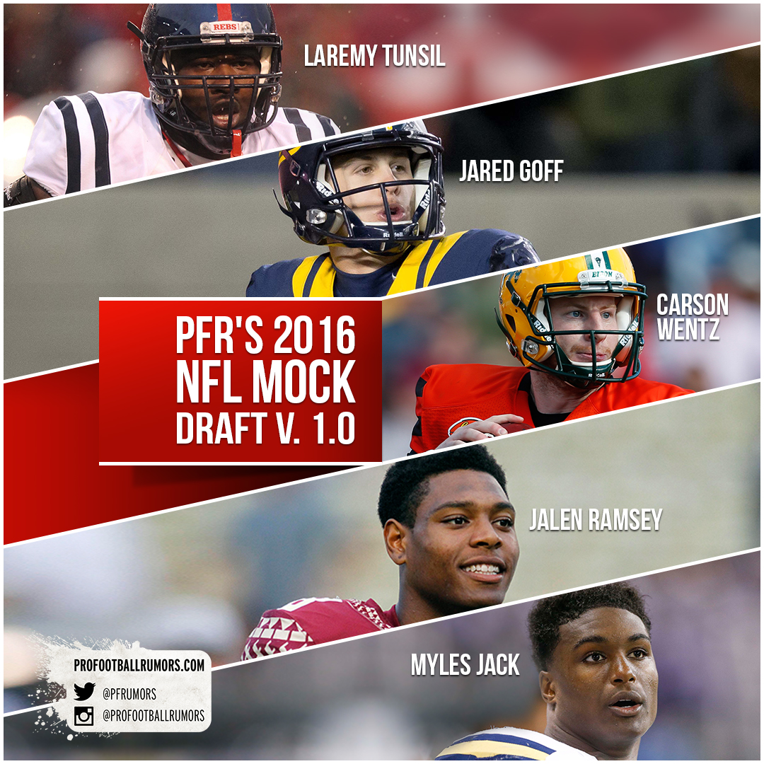 2016 NFL Mock Draft v1.0