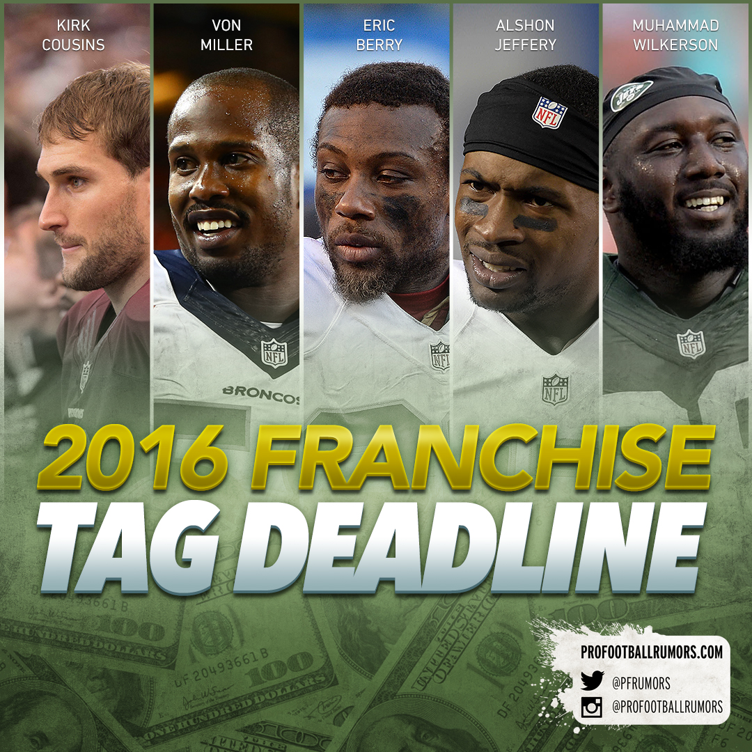 NFL Franchise Tag Contract Deadline Primer