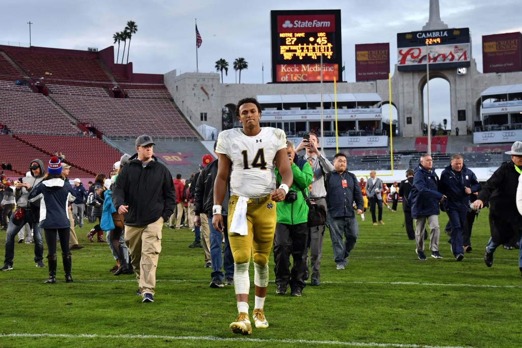 Former Notre Dame star DeShone Kizer among CFL negotiation-list players