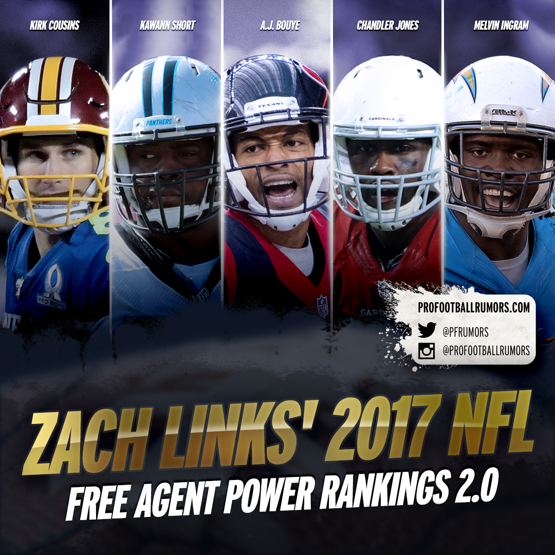 PFR's 2017 Free Agent Power Rankings 2.0