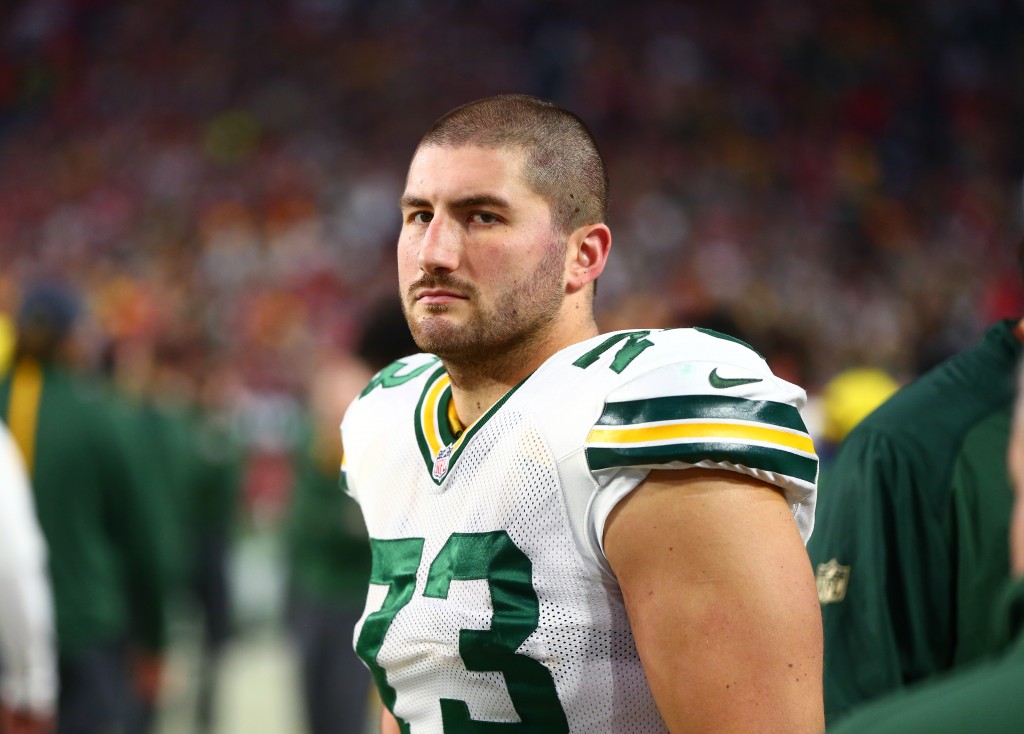 JC Tretter started 7 games at center - Green Bay Packers