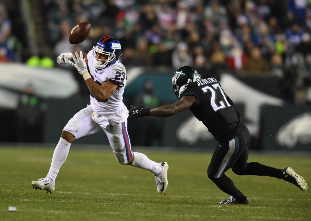 NFL Auction  GIANTS VS. EAGLES VIP EXPERIENCE (4 TICKETS + 4 PRE-GAME  SIDELINE PASSES + AN AUTOGRAPHED PANEL BALL FROM RASHAD JENNINGS) GAME DATE  IS 12/29 - AUCTION BENEFITS THE RASHAD JENNINGS FOUNDATION.