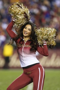 Redskins Cheerleader (vertical)