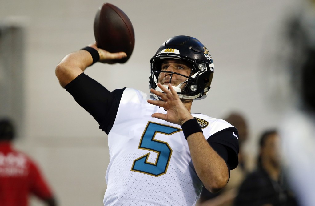 Jaguars sign QB Blake Bortles to 3-year, $54M contract