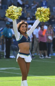 Chargers cheerleader (vertical)