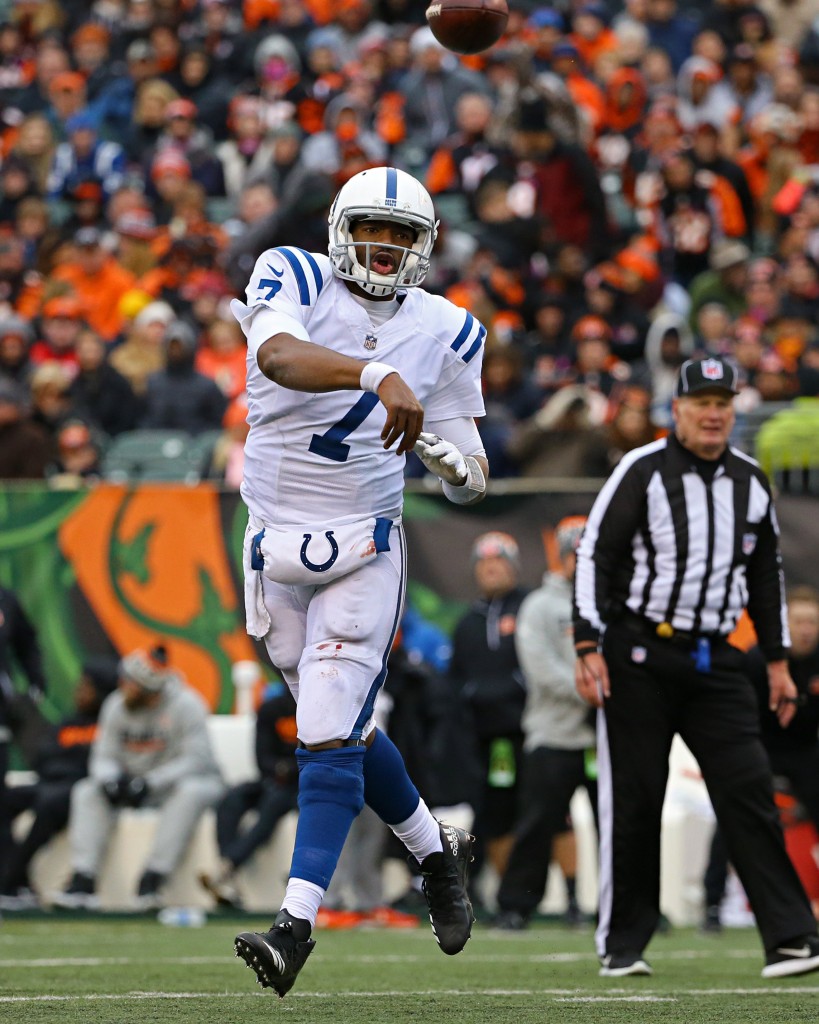 Colts QB Jacoby Brissett Won't Play Sunday, QB Chad Kelly Promoted From ...