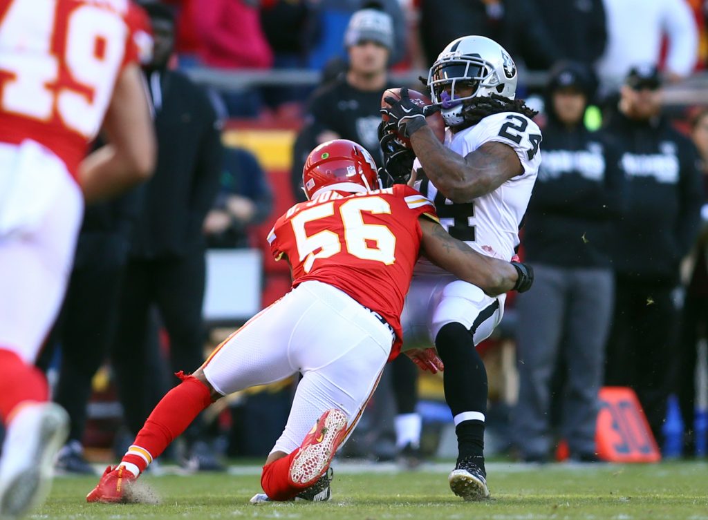 Derrick Johnson's Pro Bowl jersey and pants