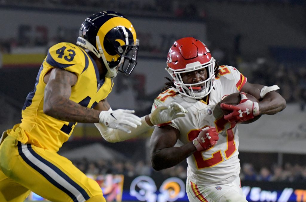 2018 Score Color Rush Kareem Hunt Kansas City Chiefs #2