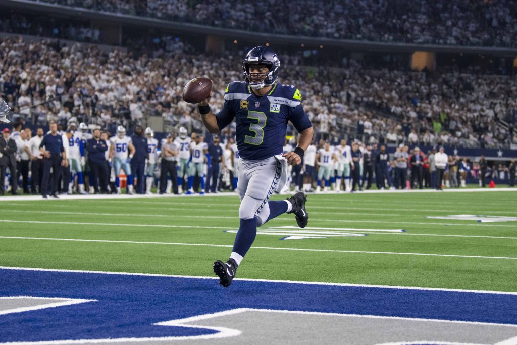 Russell Wilson Drawing of Seahawks Commercial Interest