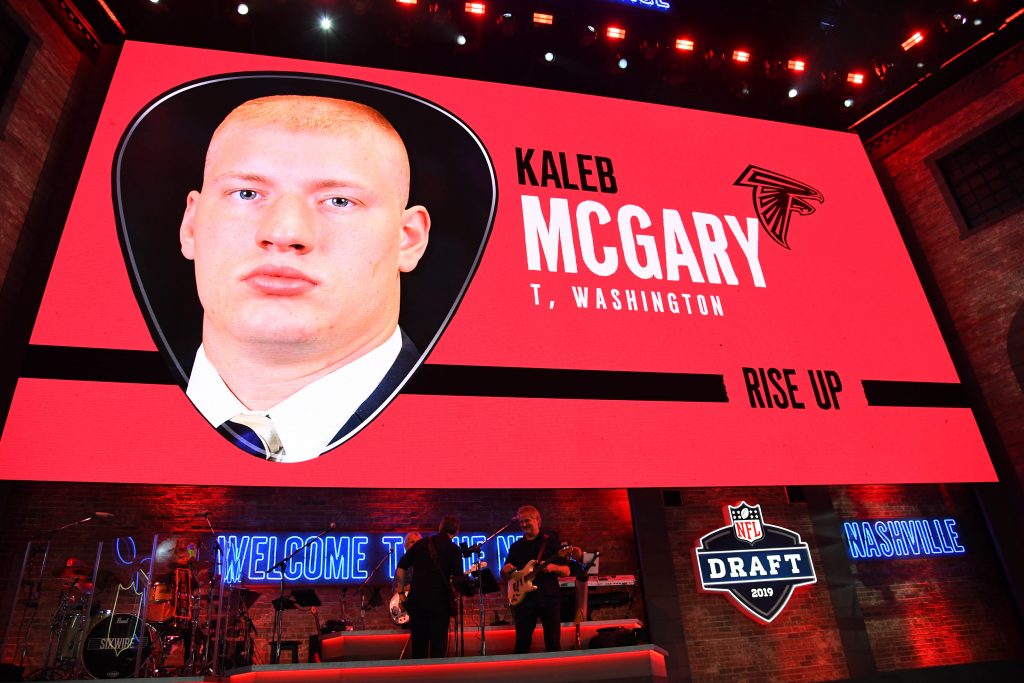 Falcons decline 5th-year option on right tackle Kaleb McGary - The San  Diego Union-Tribune