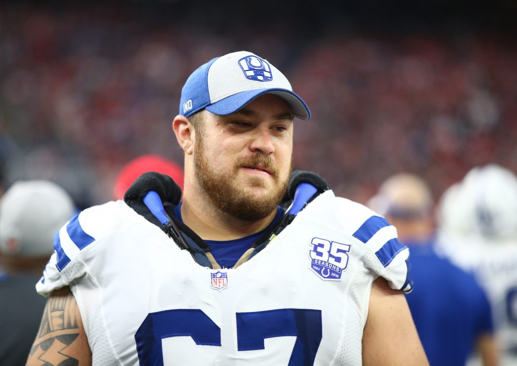 Giants Work Out OL Evan Boehm