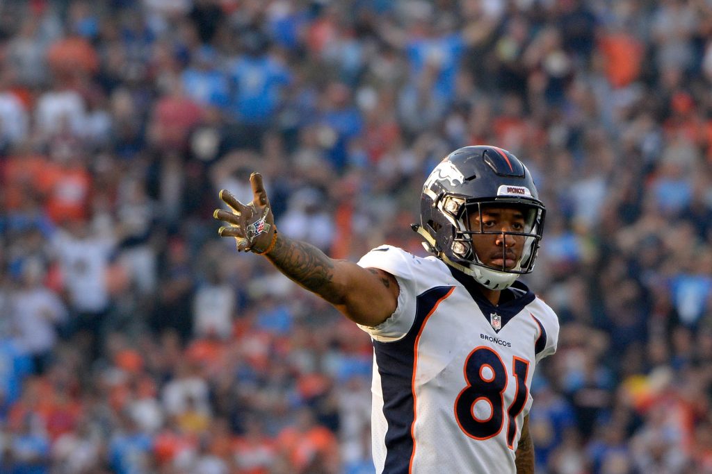 Broncos WR Tim Patrick Signs RFA Tender