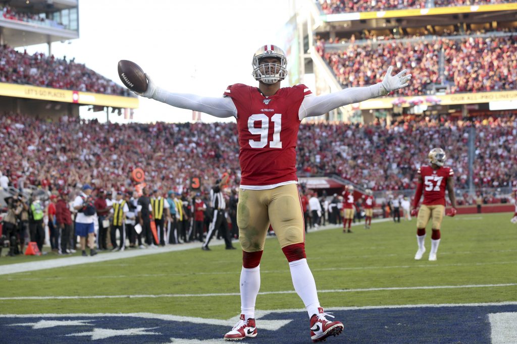 SEPT 10, 2023: Arik Armstead 91 during the Pittsburgh Steelers vs San  Francisco 49ers in Pittsburgh