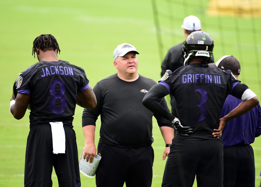 Ravens HC John Harbaugh: OC Greg Roman Has Had 'Very Preliminary