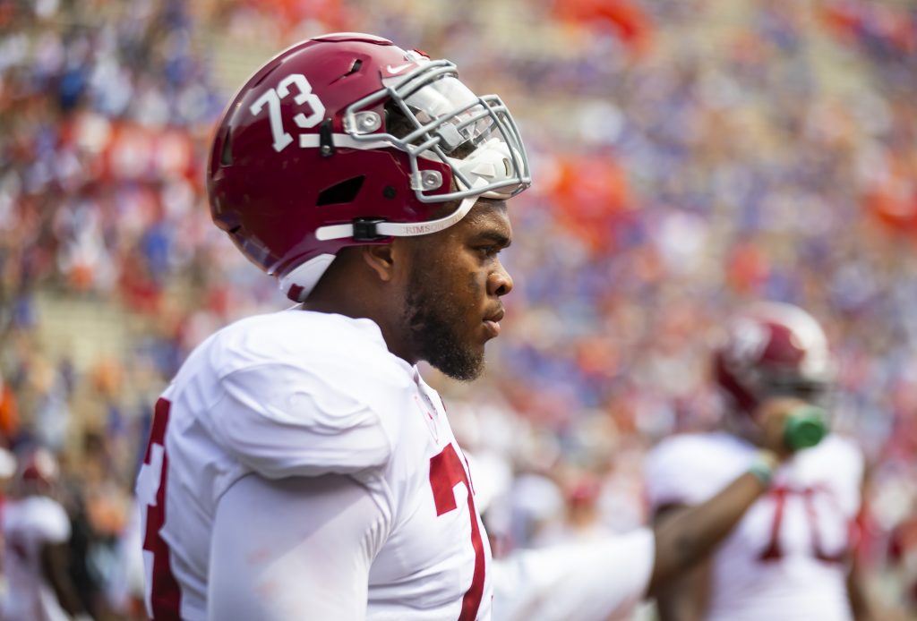 Alabama OL Evan Neal drafted by Giants with No. 7 overall pick