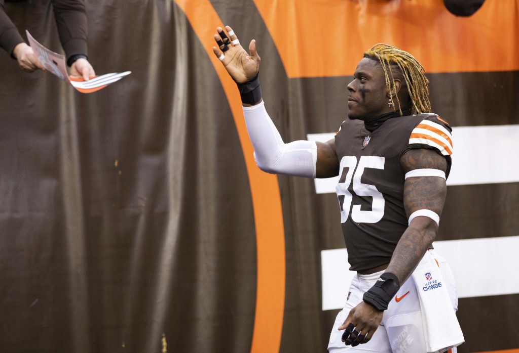 Browns news: David Njoku's hyped reaction to securing extension