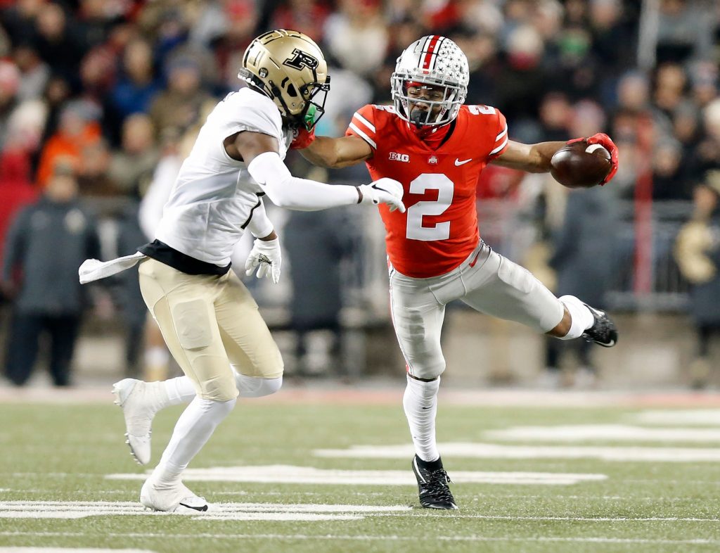 Ohio State receiver Olave goes to Saints at No. 11 overall