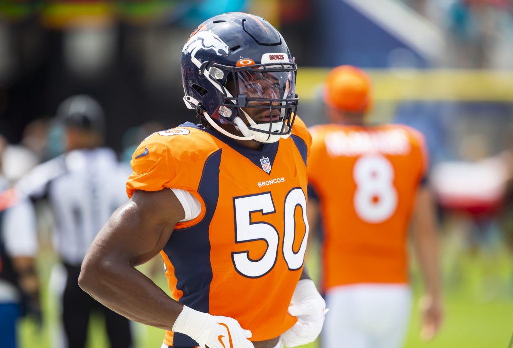 Broncos LB Jonas Griffith Taking First-Team Reps