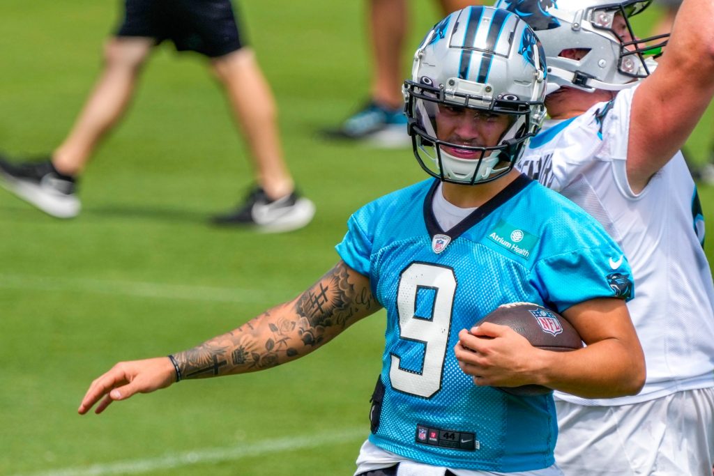 Panthers QB Corral tore Lisfranc vs. Patriots: Rhule