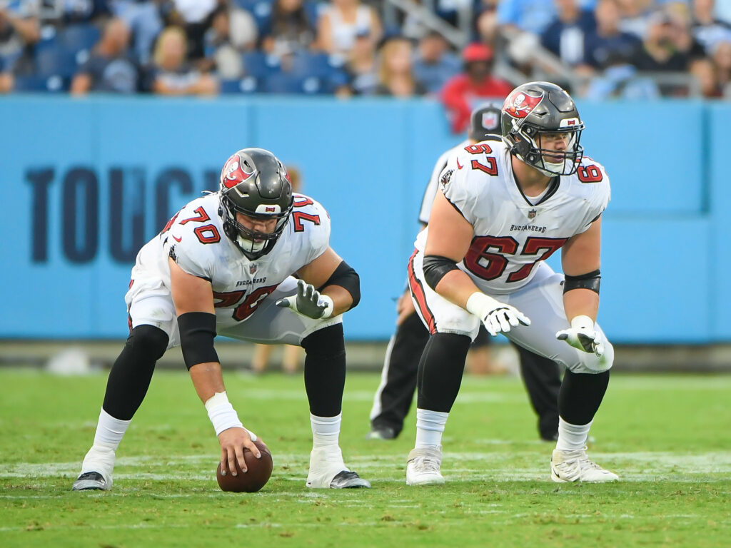 Bucs OL Robert Hainsey leaves preseason game vs. Colts with injury