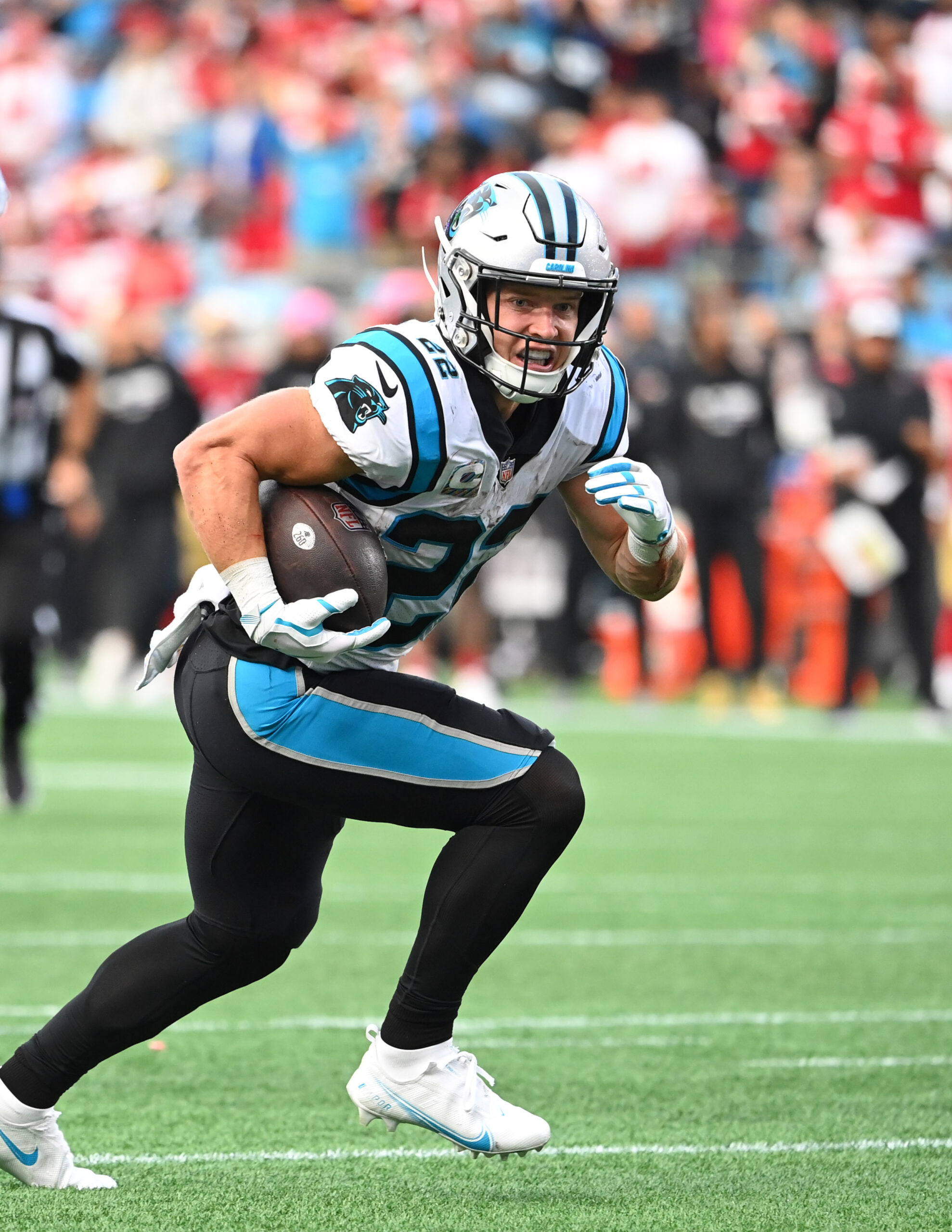 Christian McCaffrey debut: Newly acquired running back makes
