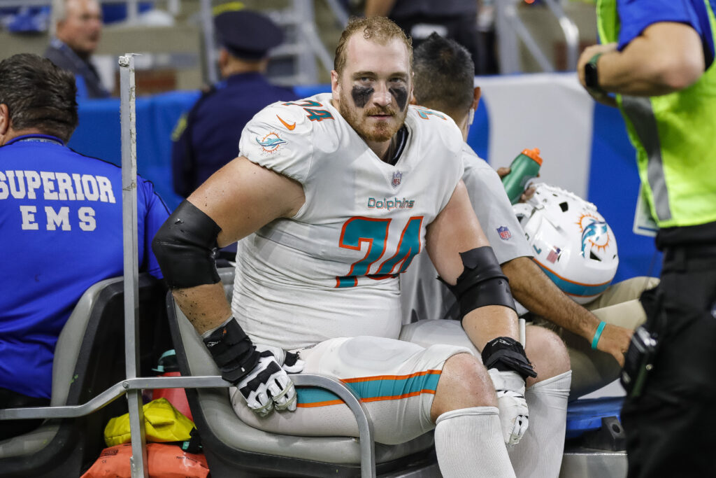 Dolphins Designate OL Liam Eichenberg For Return