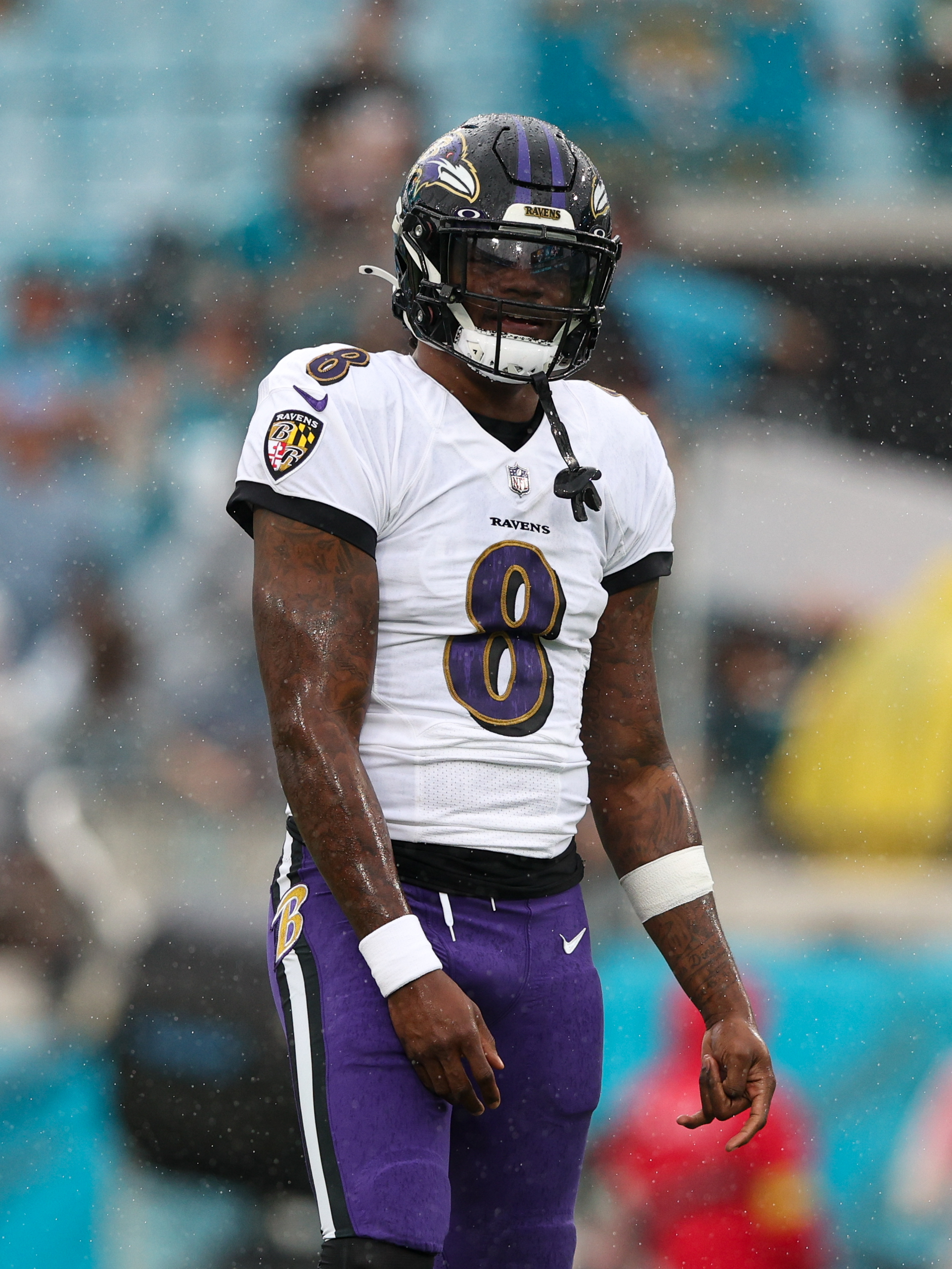Baltimore Ravens quarterback Lamar Jackson: 'Still negotiating' a