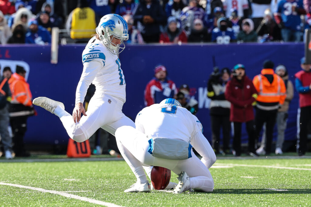 Detroit Lions K Dominik Eberle misses 2 extra points Sunday