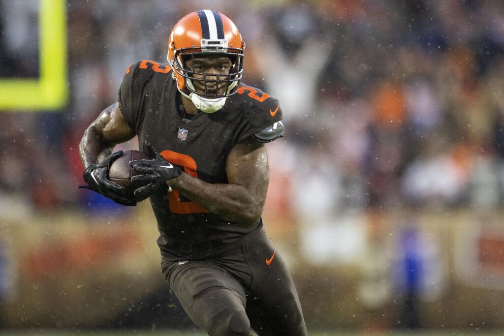 Browns' receiver Amari Cooper in OTAs after muscle surgery