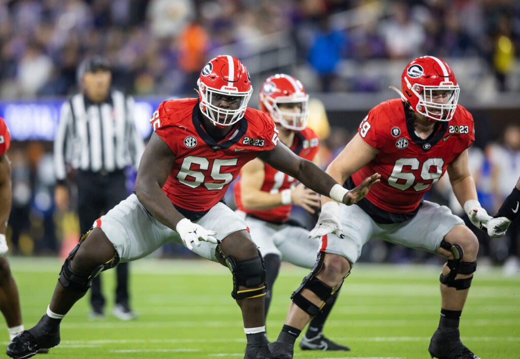 Georgia T Amarius Mims Declares For 2024 NFL Draft