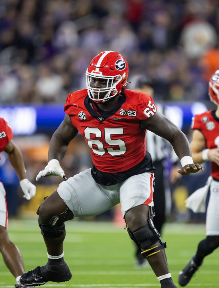 Georgia T Amarius Mims Declares For 2024 NFL Draft