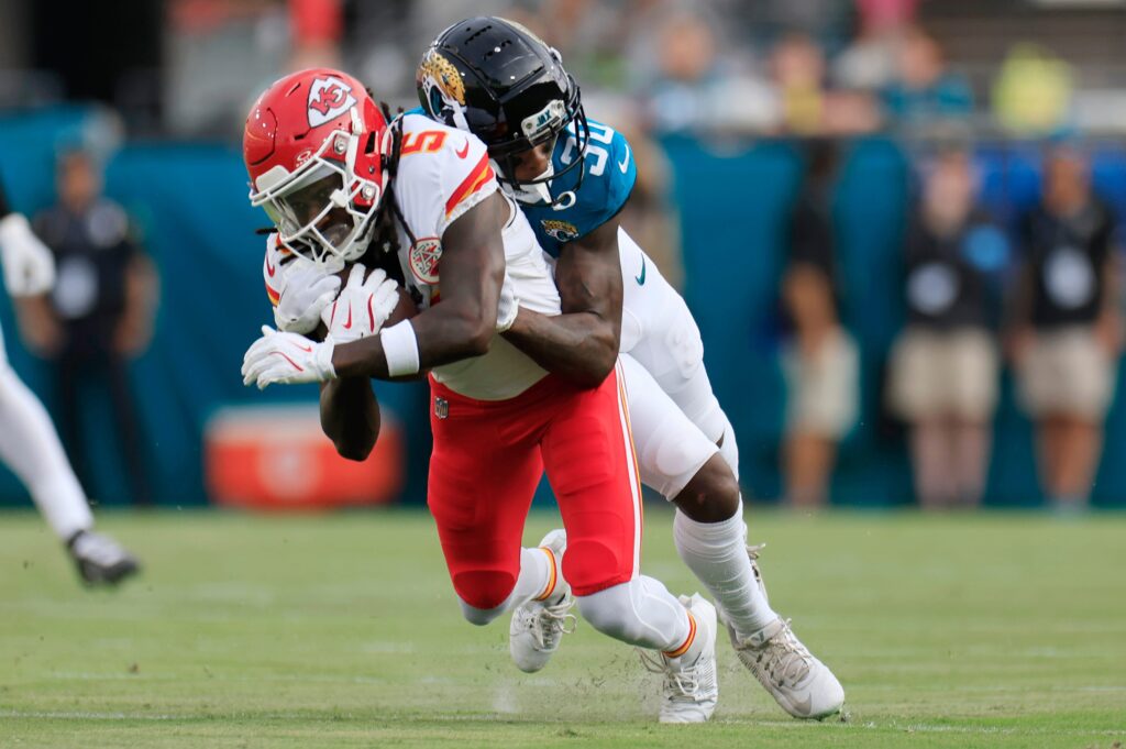 Chiefs WR Marquise Brown out